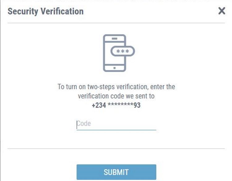 интерфейс Payoneer: кнопка SUBMIT