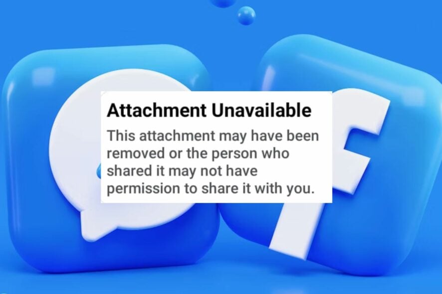 «Вложение недоступно» в Messenger — как исправить