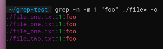grep с флагом -o — несколько совпадений в строке
