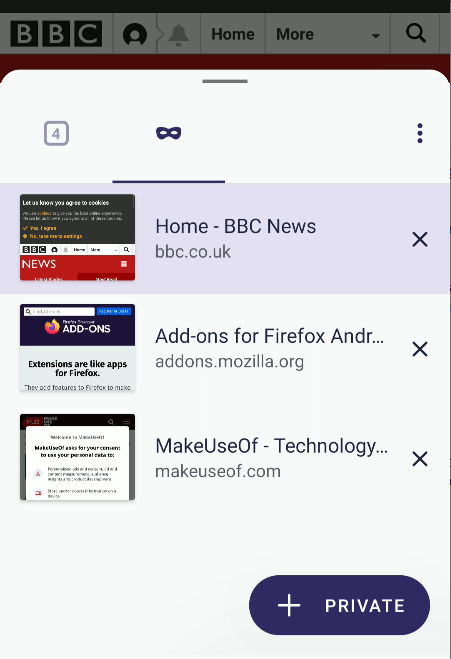 Firefox Private Browsing
