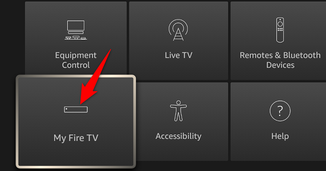 Доступ к разделу «Мой Fire TV».