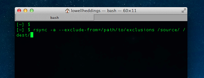 Как исключить файлы из rsync