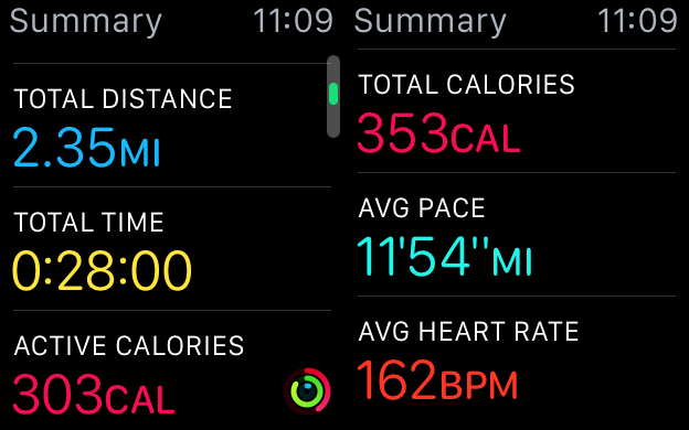Сводка тренировки после завершения — сохранить или удалить