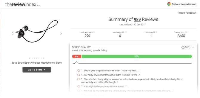 интерфейс Review Index с фильтрами и графиками