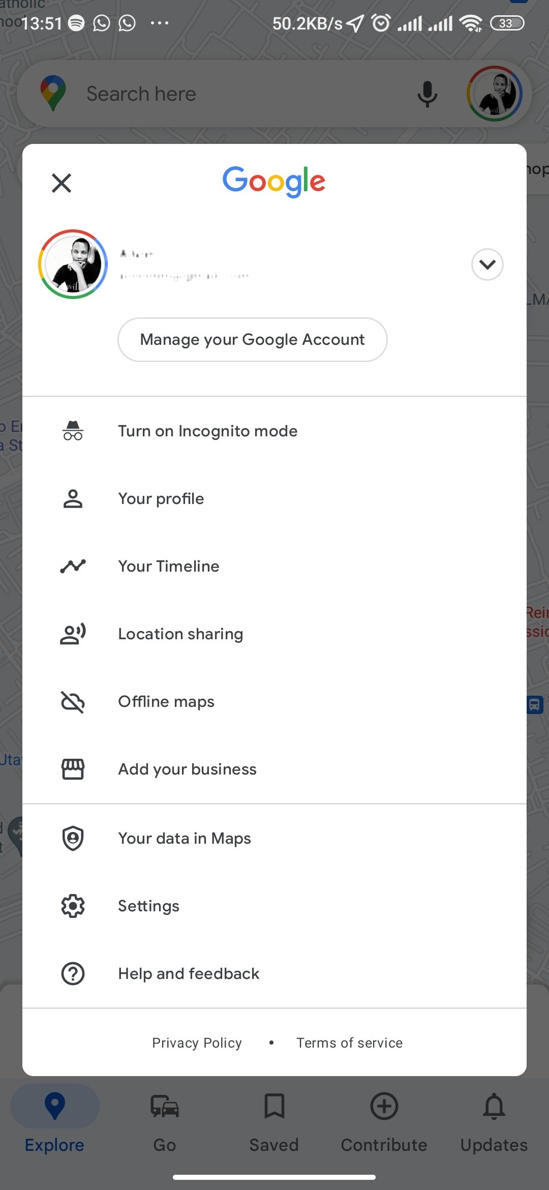 Как посмотреть историю местоположений в Google Maps