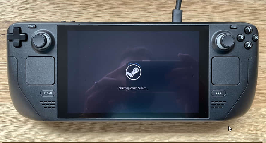 Кнопка выключения Steam Deck — демонстрация