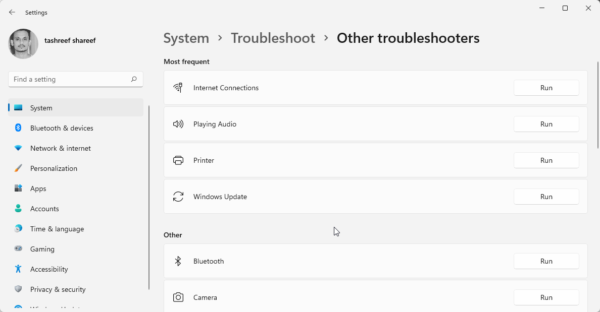 Окно средства устранения неполадок звука Windows