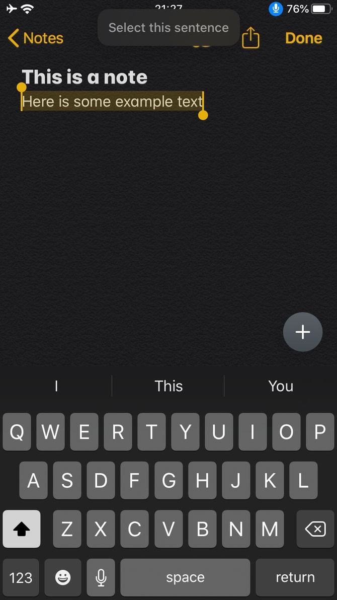 Выделение и редактирование текста голосом