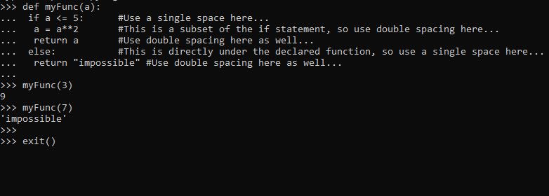 Командная строка в интерактивном режиме Python