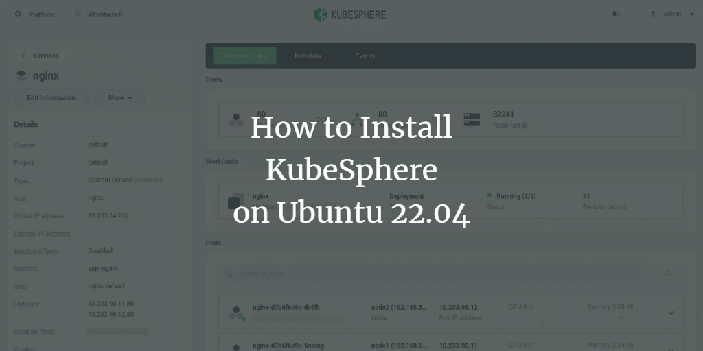 KubeSphere на Ubuntu 22.04 через KubeKey