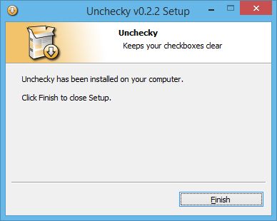 Установка Unchecky шаги установки