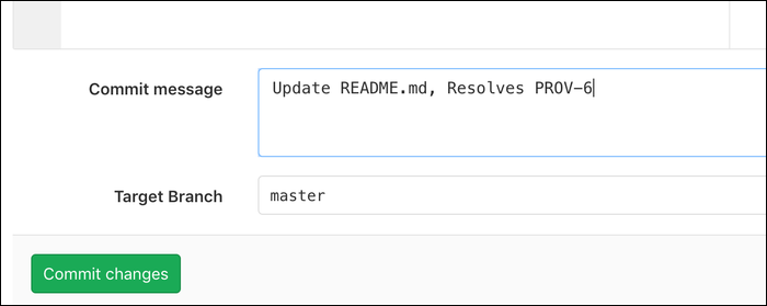 mention issue in commit