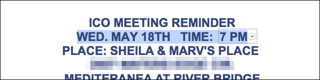 Наведите на дату, чтобы увидеть подсказку для события