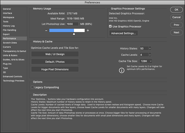 параметры производительности