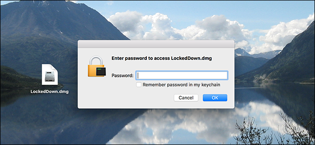 Зашифрованный образ диска (.dmg) на Mac