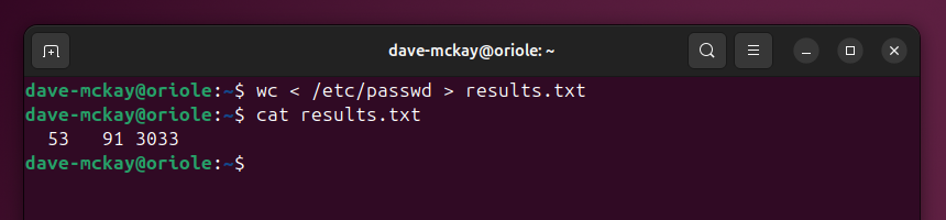 Чтение файла в stdin и запись вывода в другой файл.