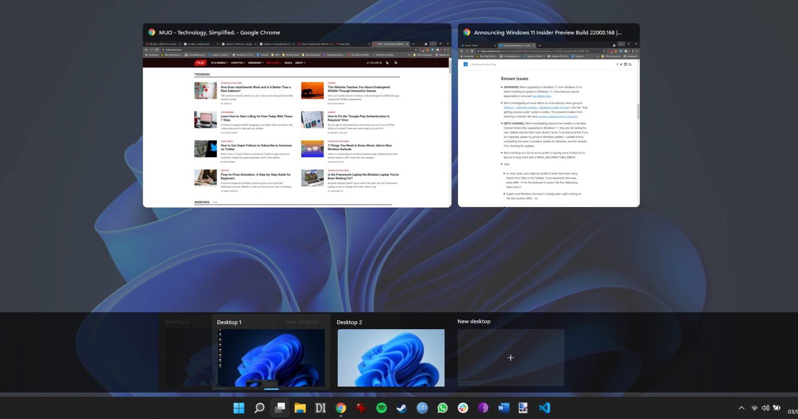 Виртуальные рабочие столы Windows 11 — создание и советы