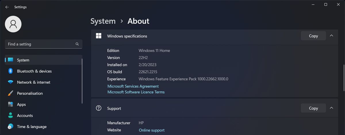 Проверка версии Windows 11