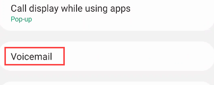 Экран настроек со вкладкой 