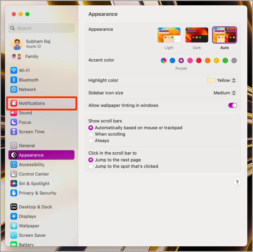 system settings on mac