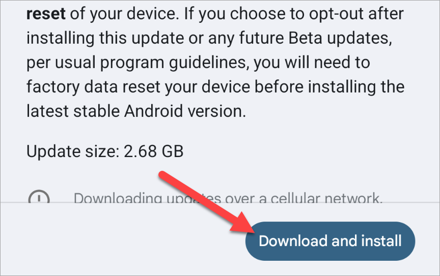 Загрузка и установка обновления Android 15 Beta
