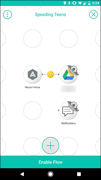 Выбор действия Drive: добавить строку в Google Sheets