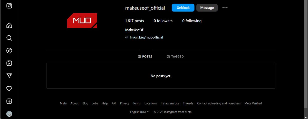 иконка заблокированного аккаунта Instagram