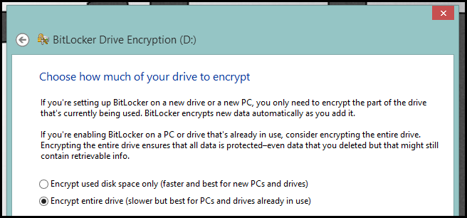 Выбор параметра: новый диск или уже используемый