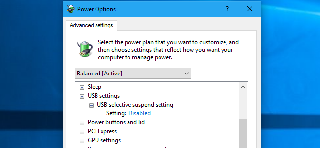 Отключение выборочной приостановки USB в Windows