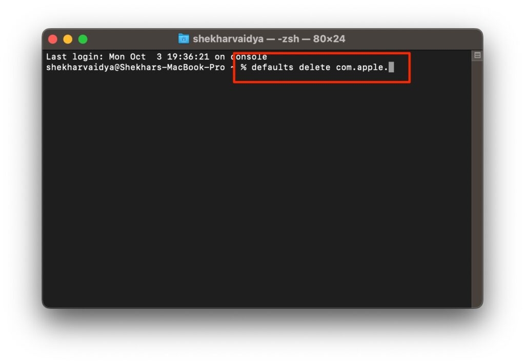 Удаление настроек Safari и очистка данных сайтов