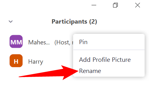 В меню «Ещё» выберите «Переименовать»