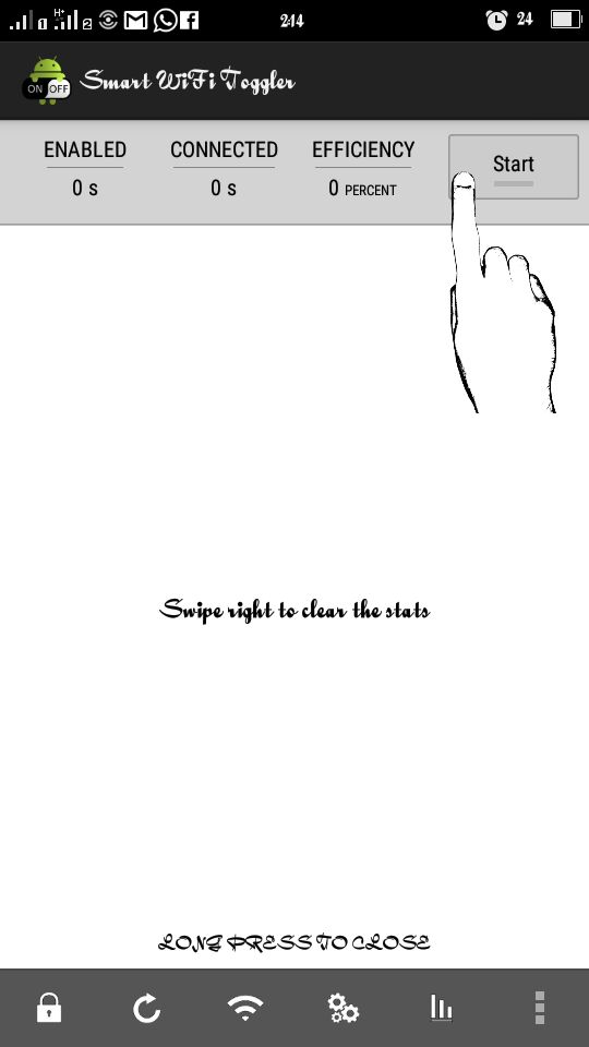 Интерфейс приложения Smart WiFi Toggler и список сетей