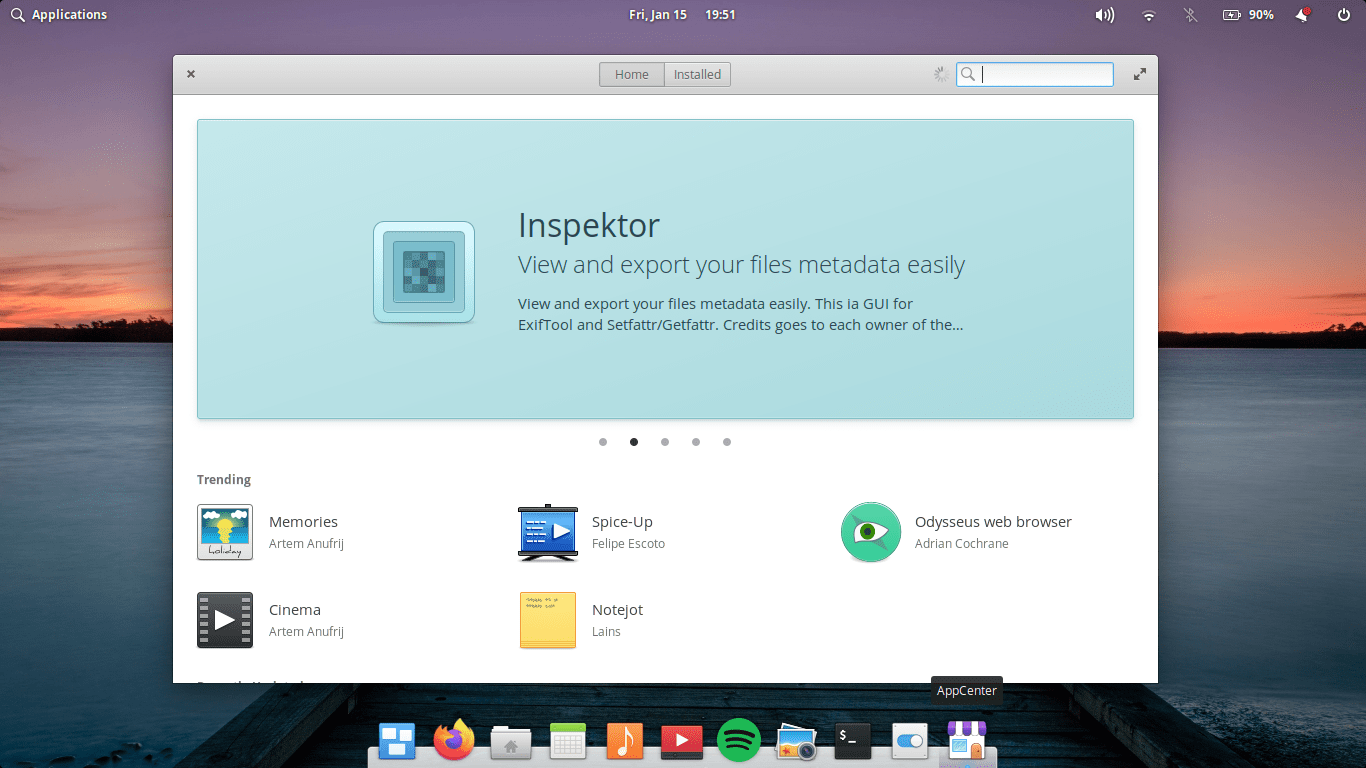 Магазин приложений (App Market) в доке Elementary OS
