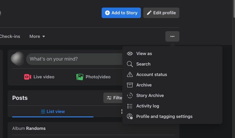 Просмотр как на Facebook.com