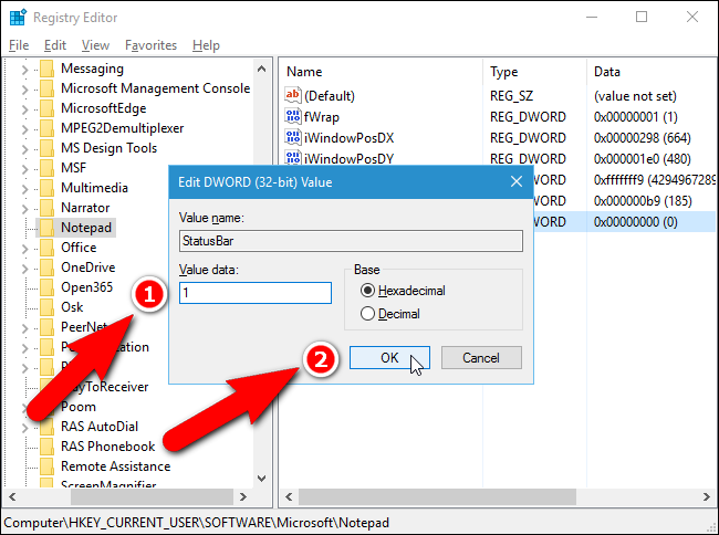 Изменение значения StatusBar на 1