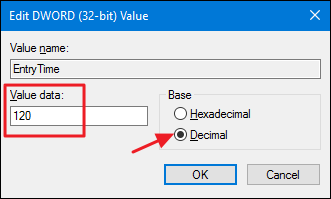 Установка значений в десятичной системе