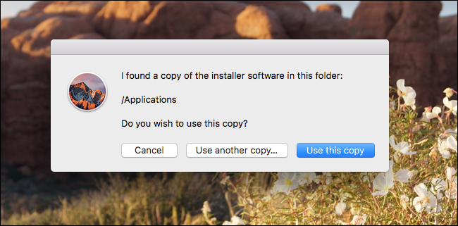 DiskMaker X находит установщик