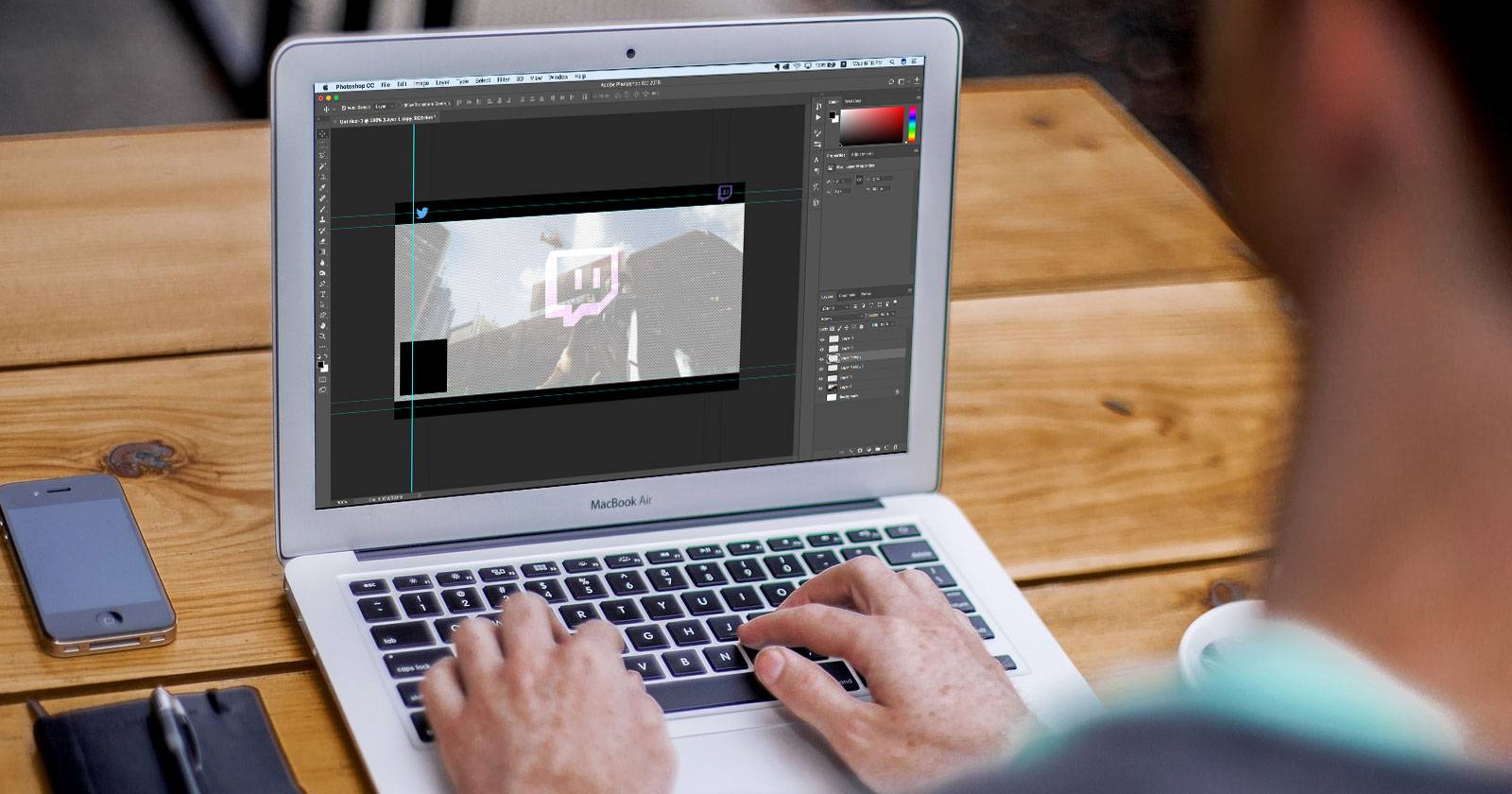 Оверлей для Twitch в Photoshop — пошагово