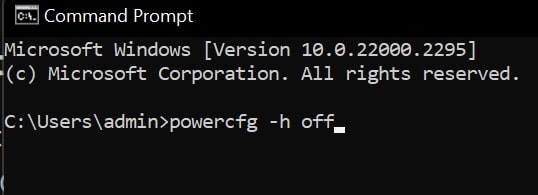Отключение Быстрого запуска через Командную строку
