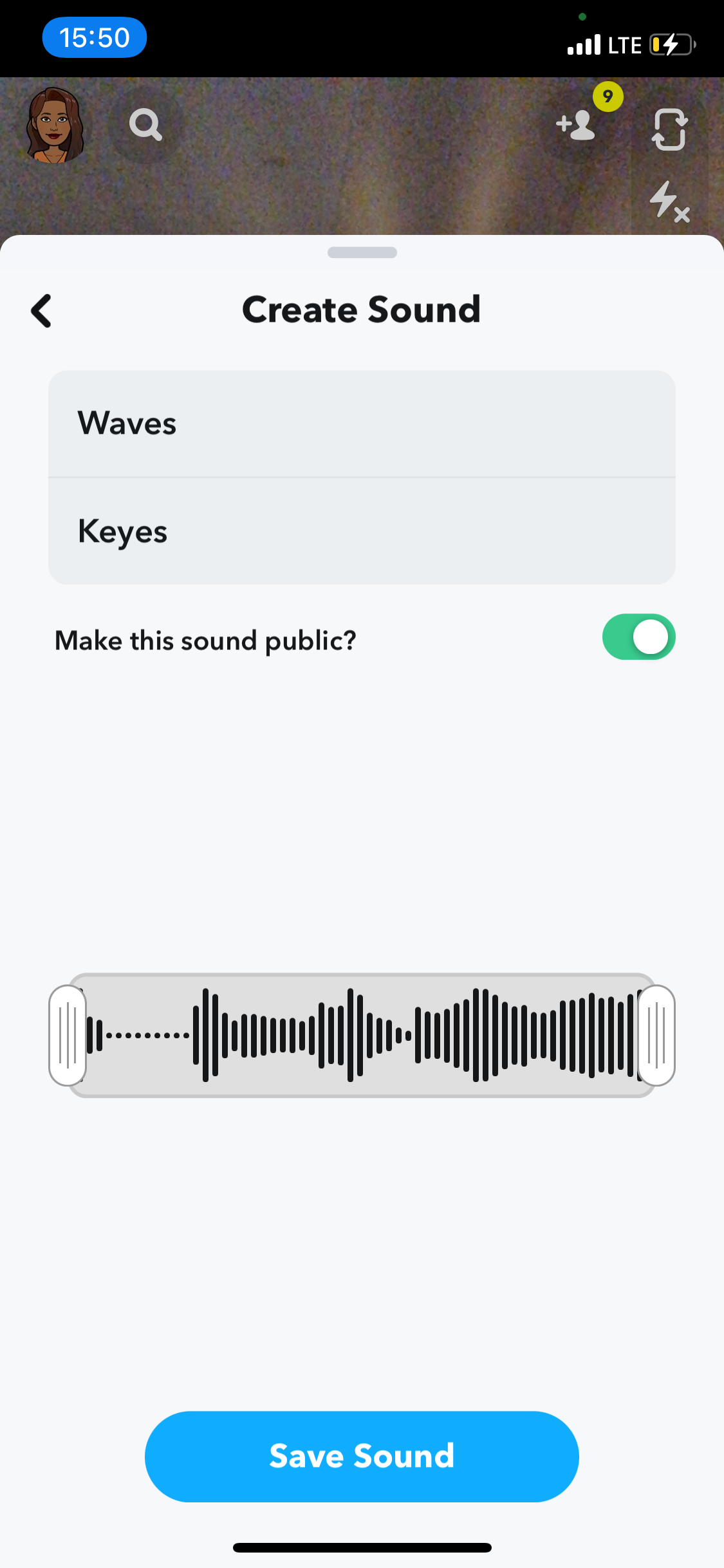Сохранение звука в My Sounds