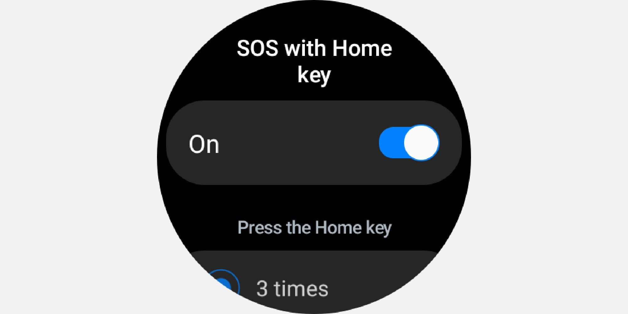 Настройка SOS через кнопку Домой на Samsung Galaxy Watch 4