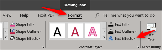 Эффекты текста