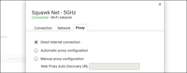 Опции режима прокси: Прямое, Автоматическое, URL автоконфигурации, Ручная