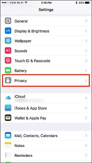 Сброс конфигурации HomeKit в настройках iOS