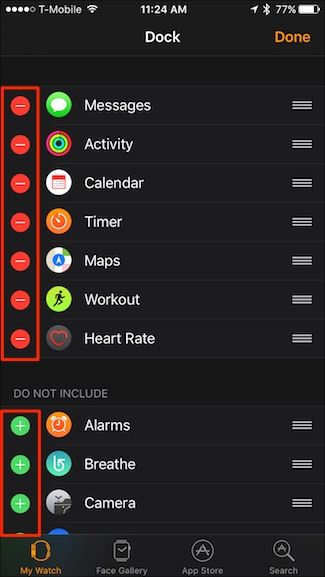 Добавление приложения в Док через iPhone