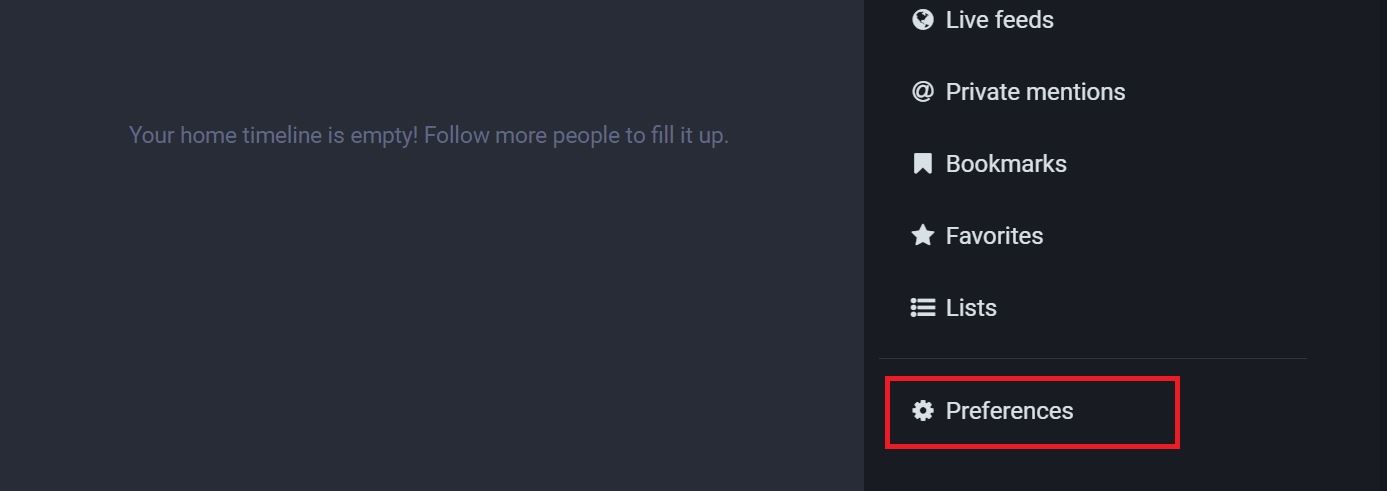 Лента Mastodon в десктопном интерфейсе