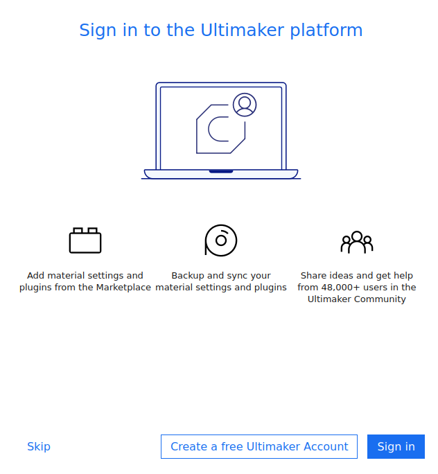 Вход в Ultimaker
