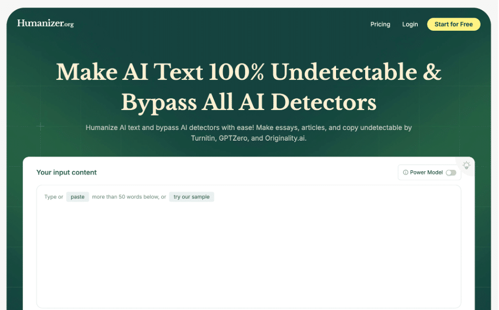 Humanizer.org: бюджетный интерфейс и планы