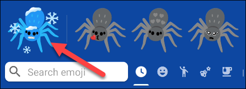Выбор готового комбинированного эмодзи для вставки