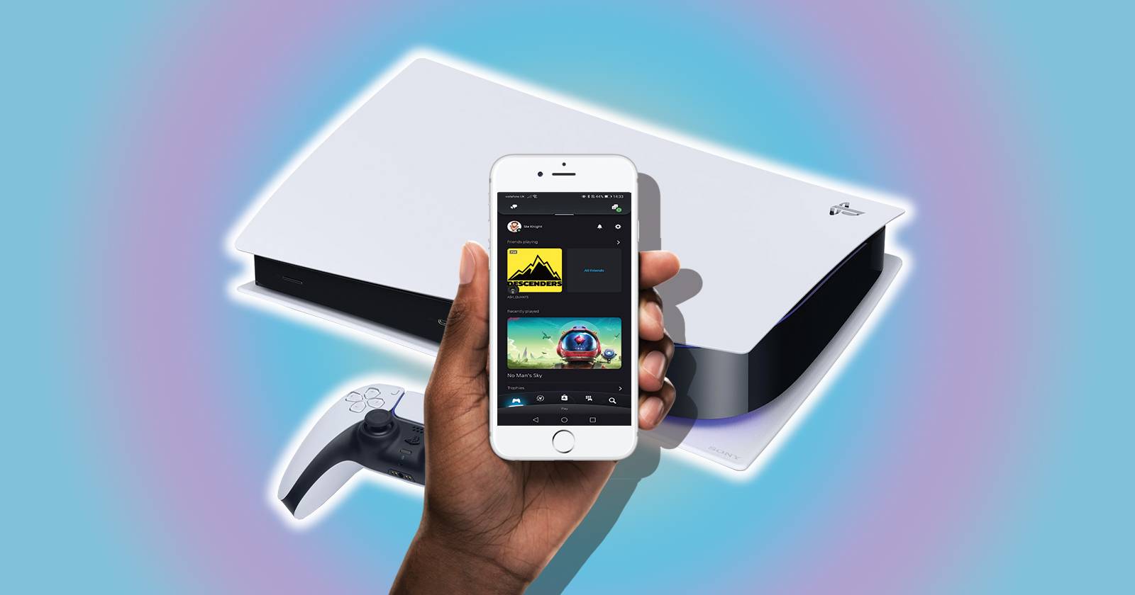 Запуск игр PS5 через приложение PlayStation